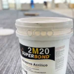 Adhesivo Acrílico 2M20 SuperBond en alfombra Modular