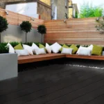 Deck WPC Standard Gris Ébano exterior