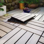DECK WPC PALMETAS modulares EXTERIOR detalles, OMV